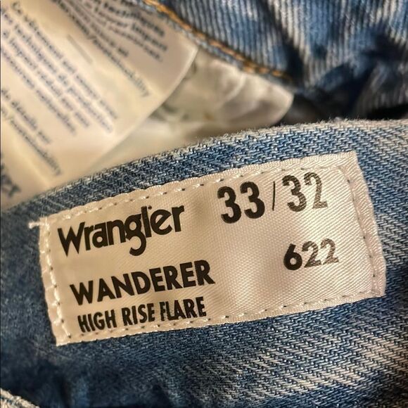 Wrangler Blue Flare Wide Leg Jeans - Picture 10 of 16